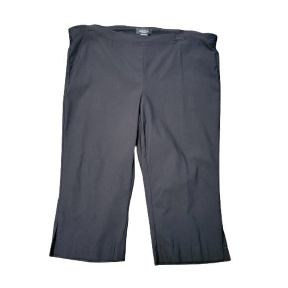 Michel Studio Collection Black Capri Pants Plus Size 24